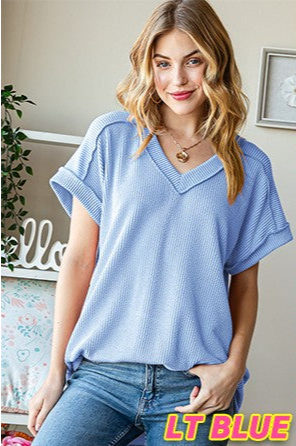 Solid Urban Ribbed Top
