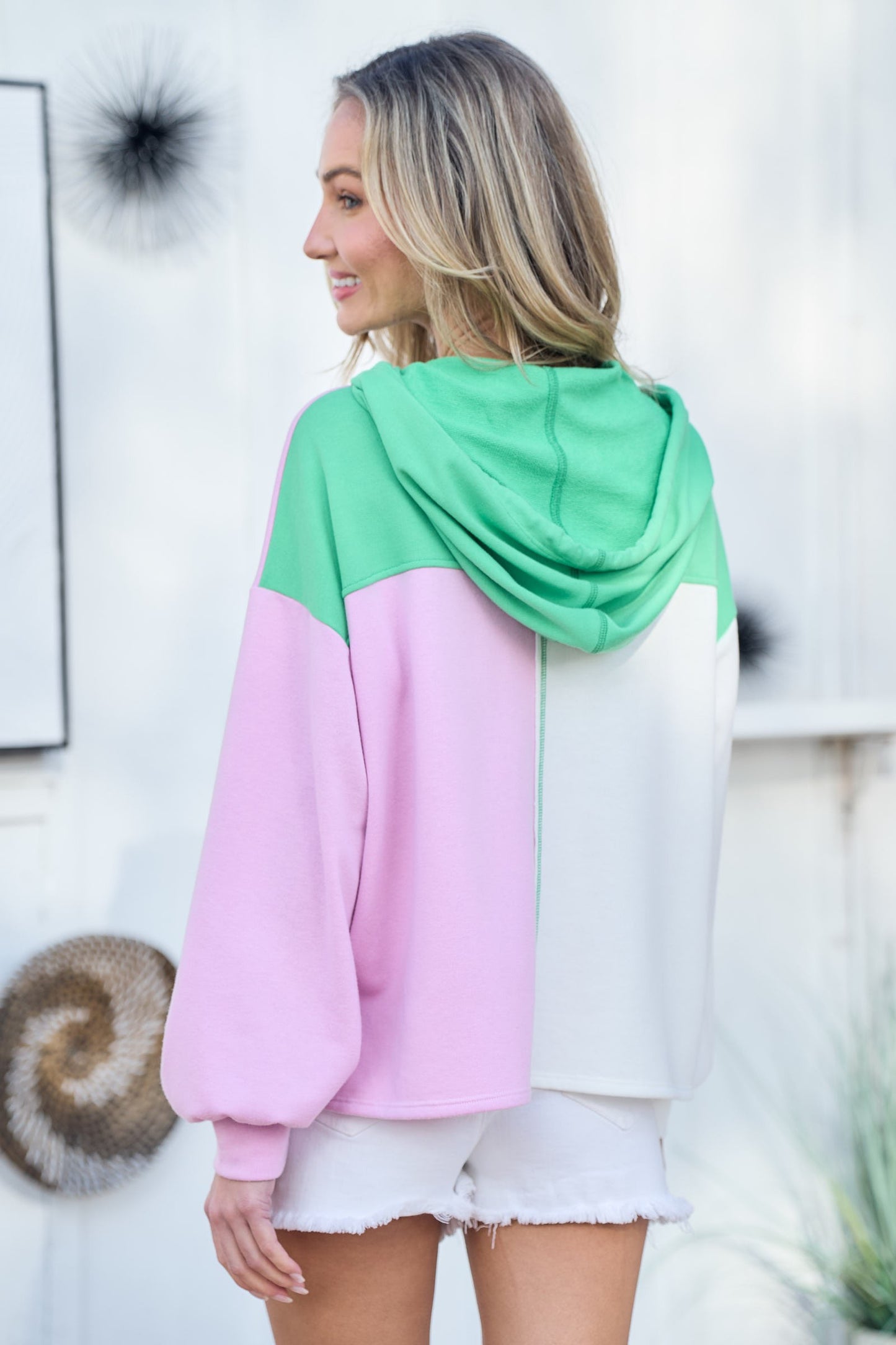 Color Bock Hoodie