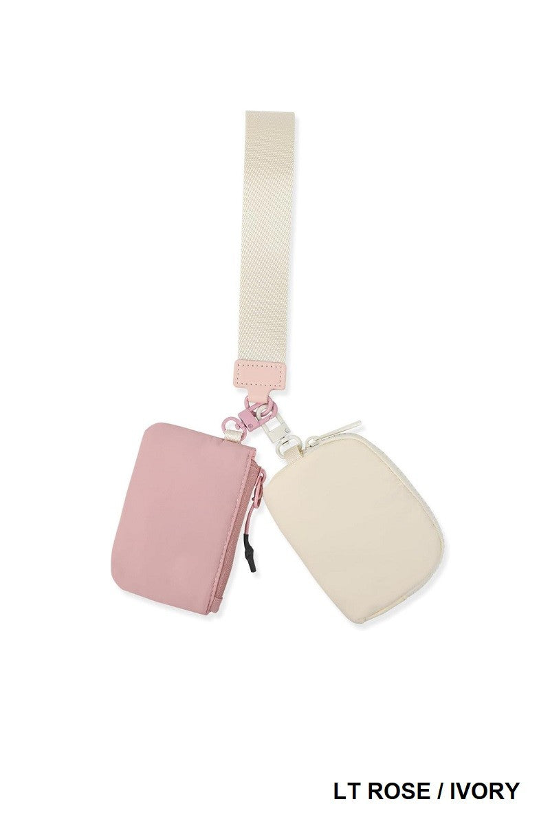 Dual Pouch Wristlet