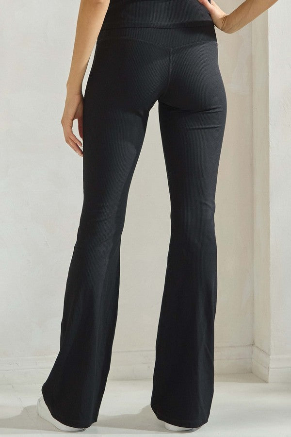 Ribbed Flare Leggings