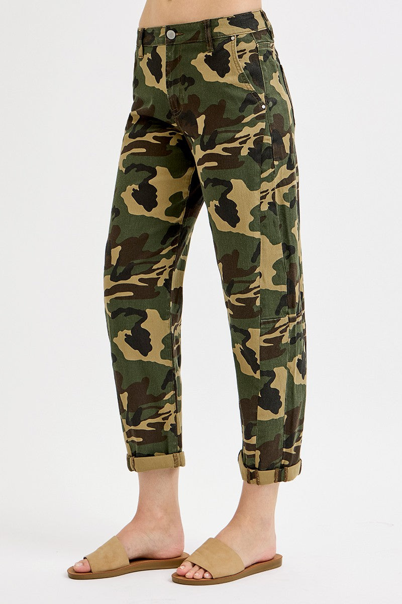 Camo Craze Barrel Pants