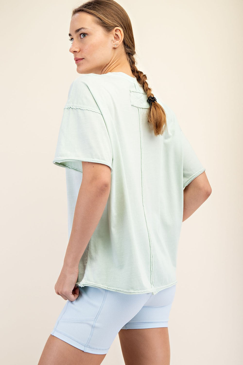 Essential Boxy Tee-Mint