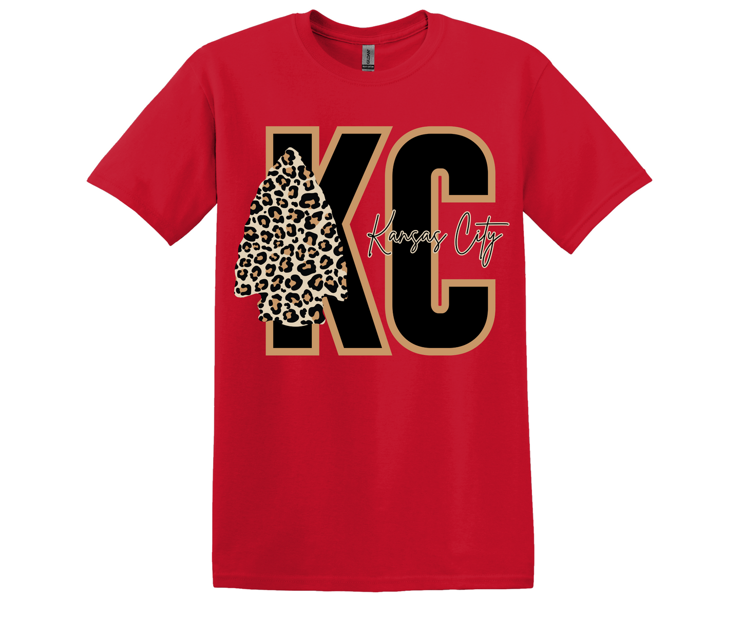 KC Leopard Arrowhead Tee