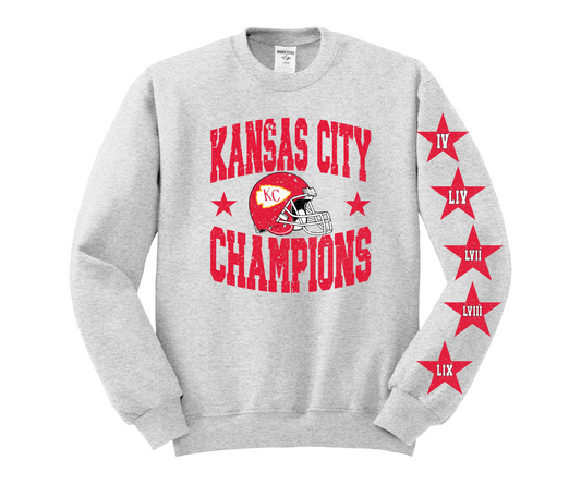KC Champions Star Sleeve Crewneck