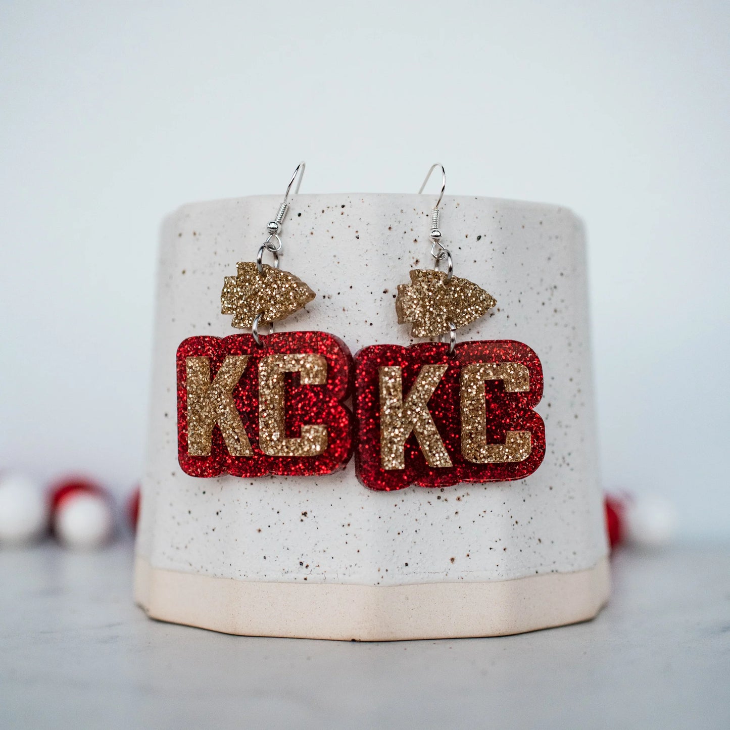 KC Arrowhead Dangle Earrings