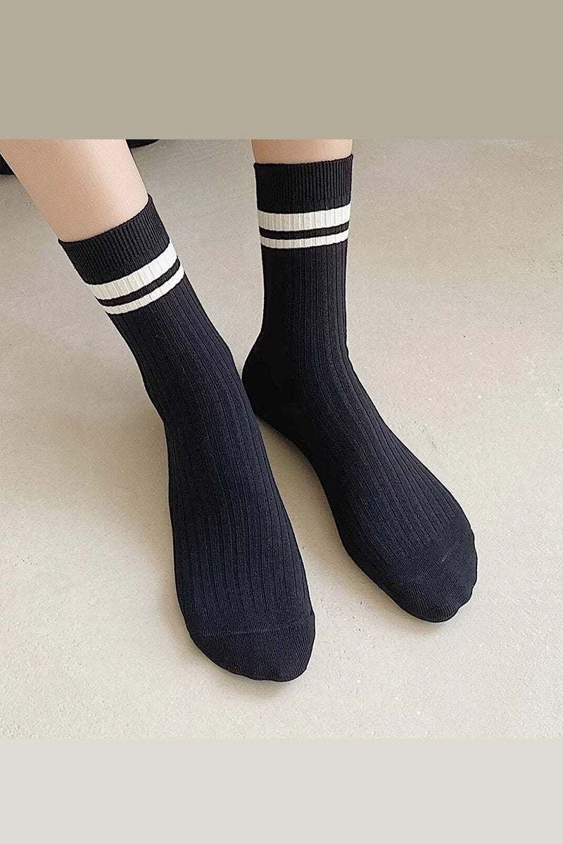 STRIPED CREW SOCKS