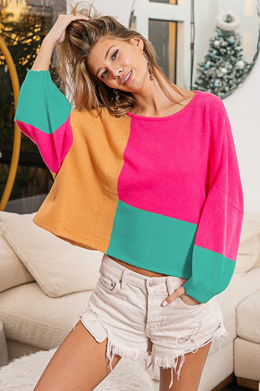 Color Bock Sweater