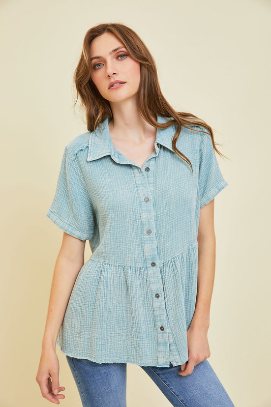 Baby Doll Button Down Shirt