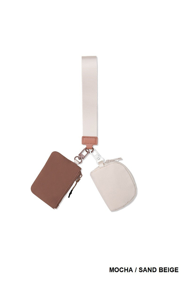 Dual Pouch Wristlet