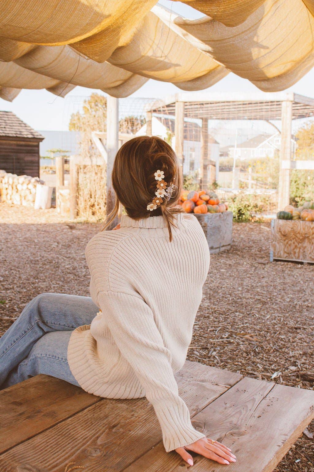 Fall Blossom Claw Clip