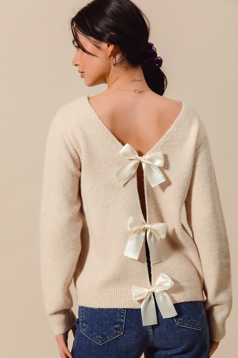 Reversable Bow Sweater