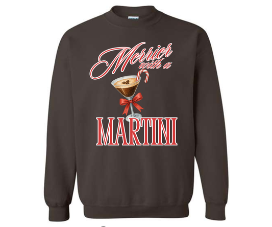 Merrier with a Martini Crewneck