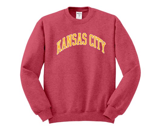 Heathered KC Crewneck