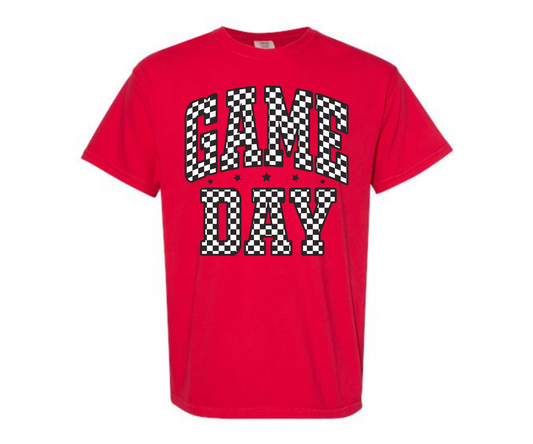 Red Game Day Comfort Colors Tee