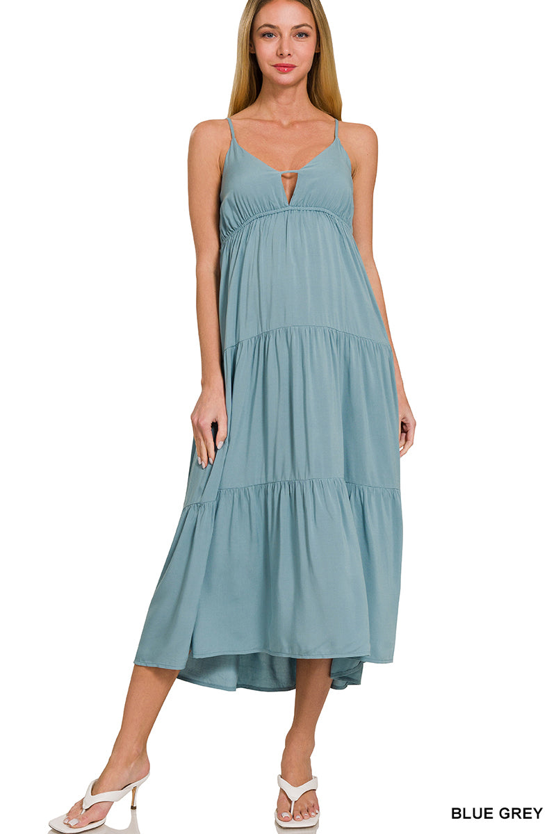 SWEETHEART TIERED CAMI DRESS