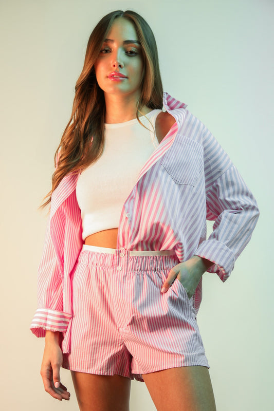Striped Boxer Set