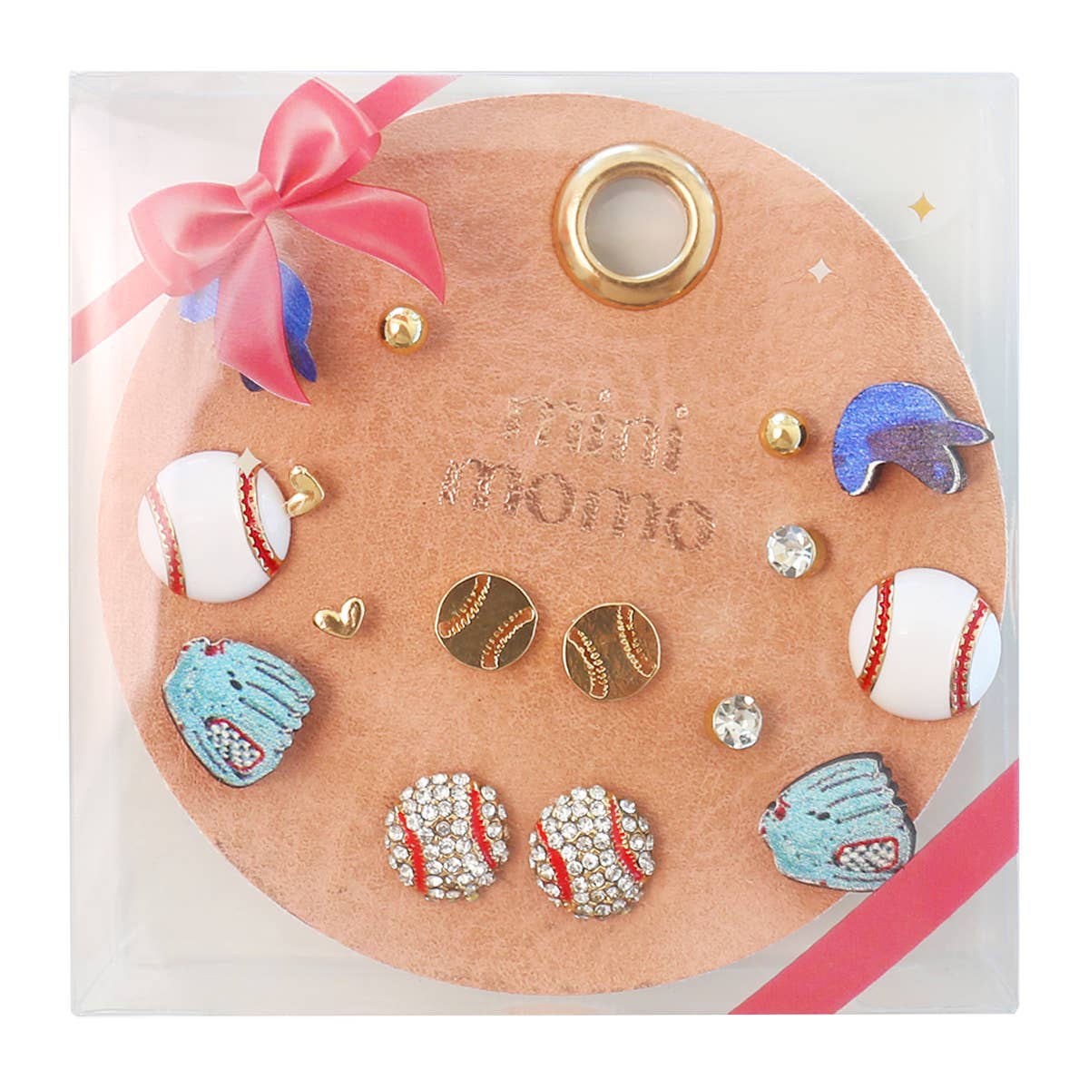 Baseball Stud Earrings Multipack Assorted Set